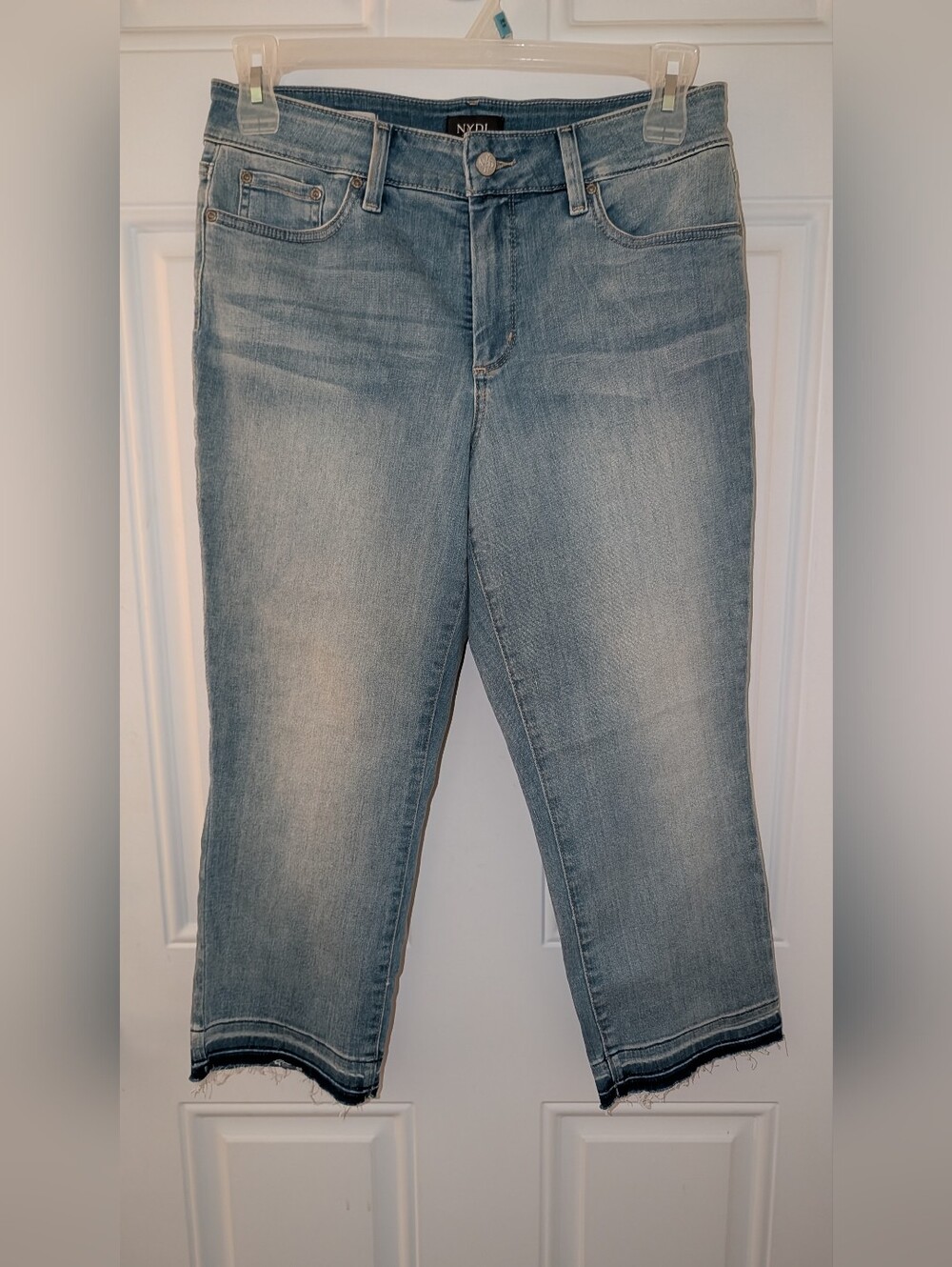NYDJ Crop Denim Jeans Blue EUC - Picture 1 of 8